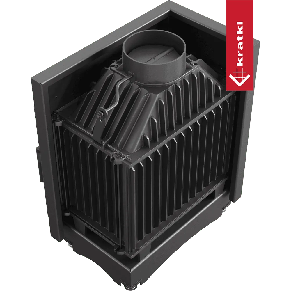 Kratki Zuzia Links houtkachel met robuust ontwerp en efficiënte warmteafgifte.