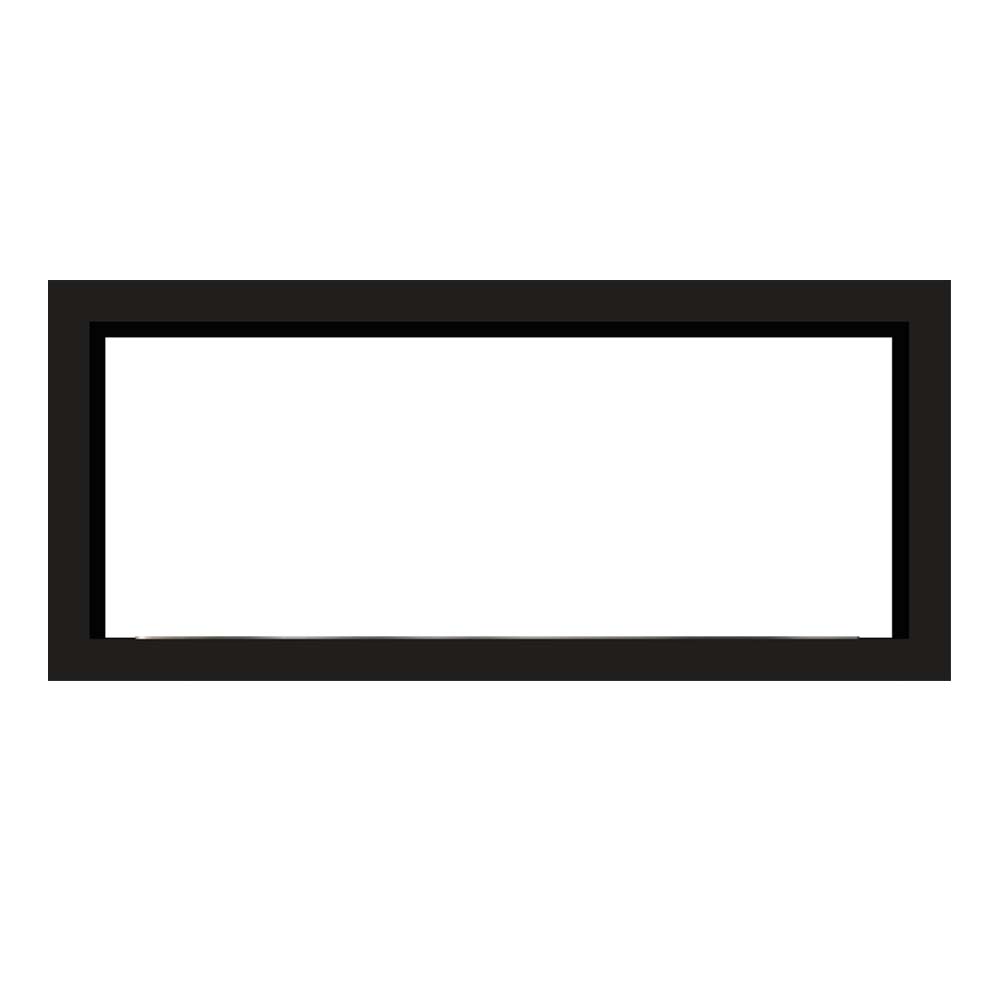 Icon Fires Double Sided Slimline Firebox 1350 zwart rechthoekig inbouwframe