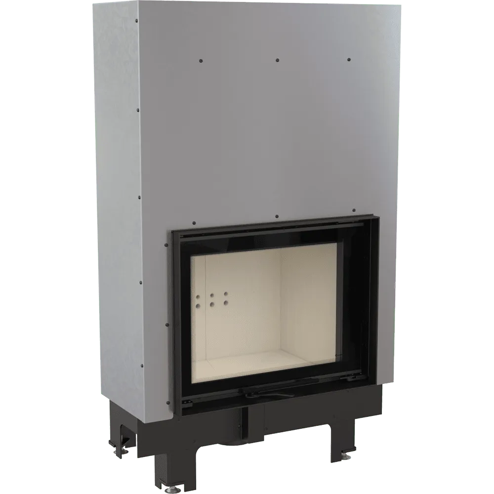 Kratki MBM CV inbouwhaard met glazen deur en metalen behuizing.
