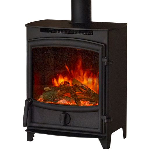 Charlton & Jenrick Fireline FX elektrische kachel met gebogen deur en vlammen