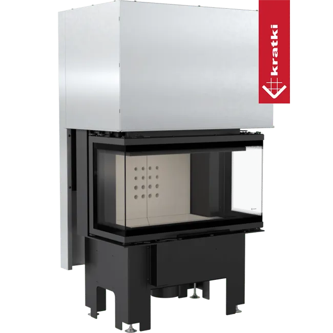 Kratki NBC 680/280 moderne inbouwhaard met glazen deur en strak design.