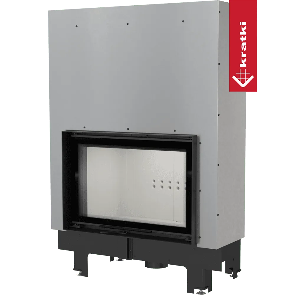 Kratki MBO CV inbouwhaard met glazen deur en metalen behuizing.
