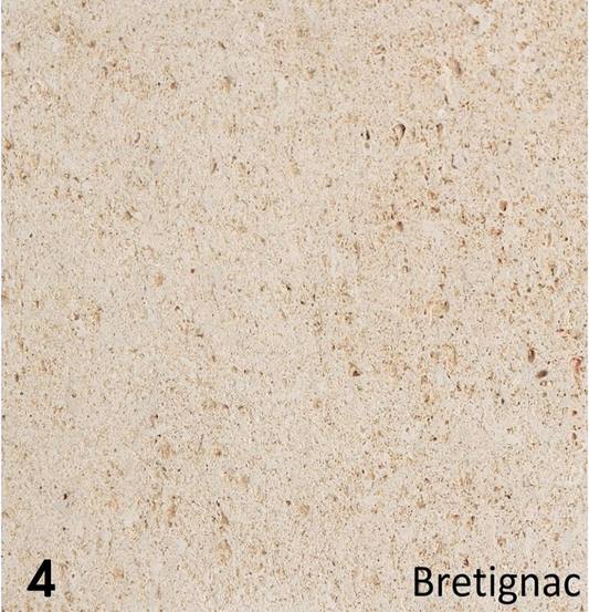 Amarillo schouw in lichtbeige natuursteen, Bretignac-textuur