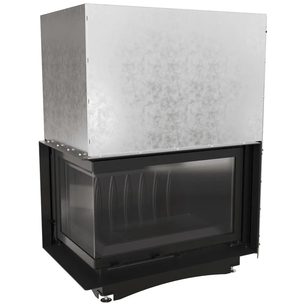 Kratki Oliwia Links inbouwhaard met glazen deur en metalen behuizing.