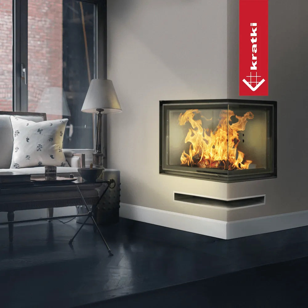 Kratki VNP 700/480 hoekhaard in moderne woonkamer met grote ramen en comfortabele zitplek.