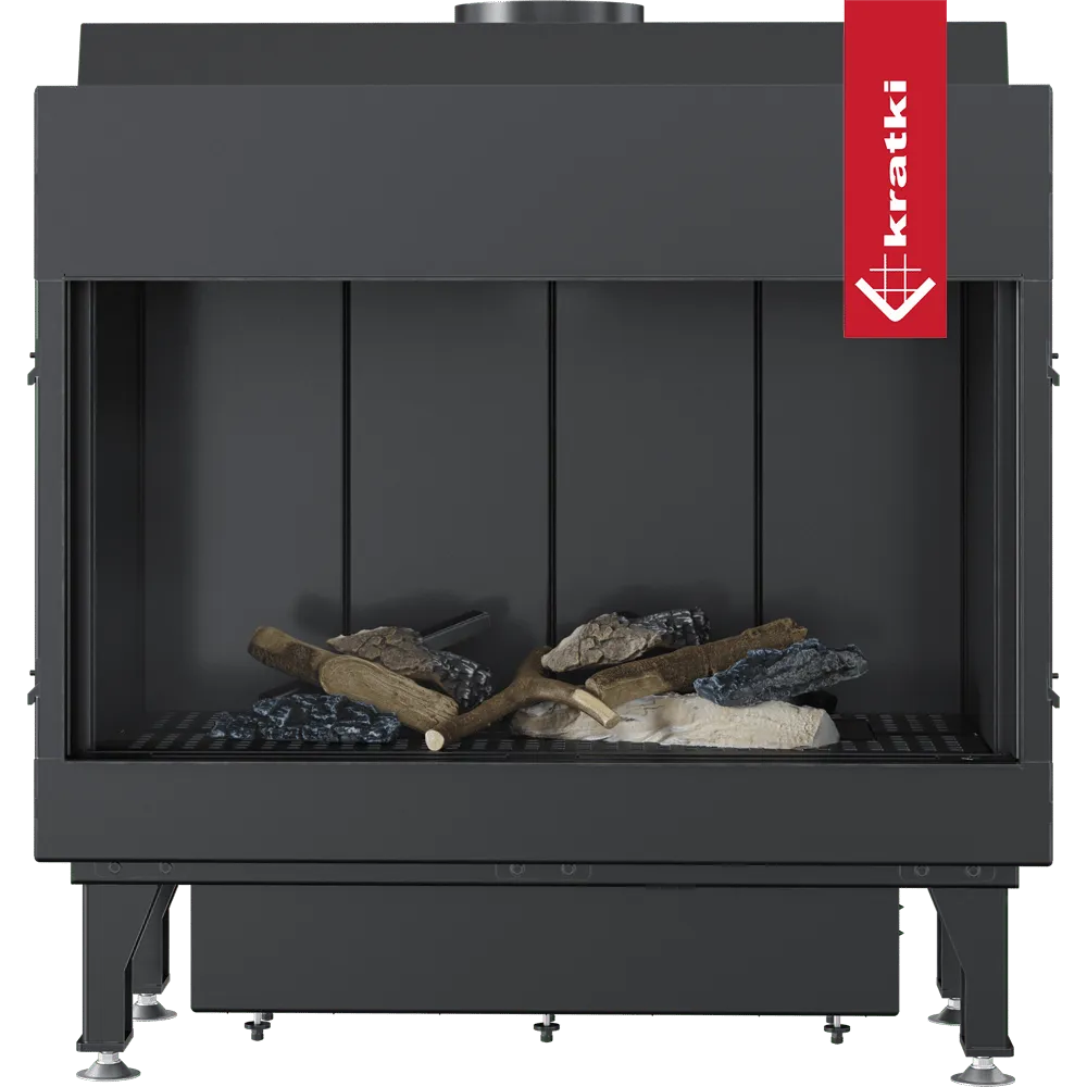 Kratki Leo 70 gashaard met realistische houtblokken en moderne, strakke afwerking.