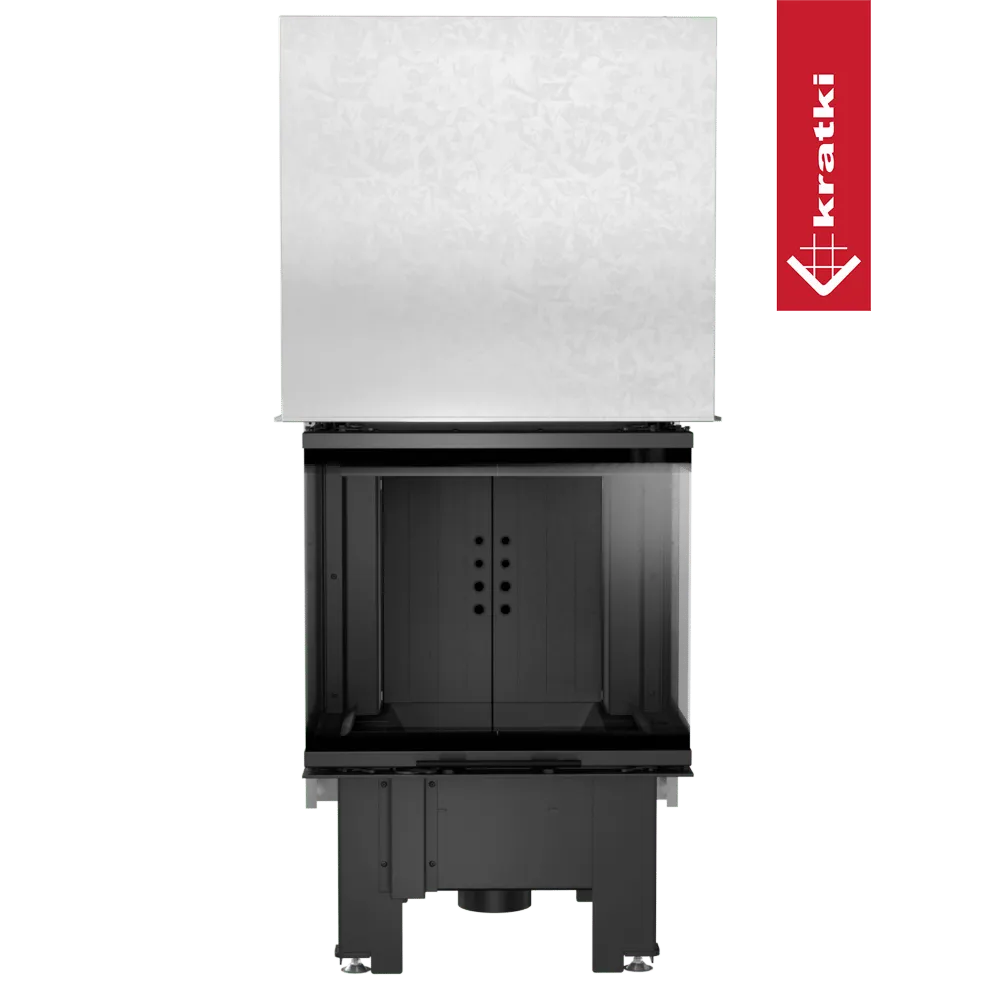 Kratki NBC 600/400 moderne inbouwhaard met strak design en glazen deur.