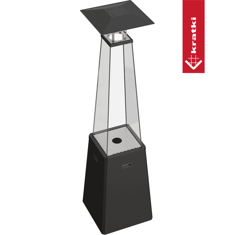 Kratki Umbrella BS terrasverwarmer met vierkante kap