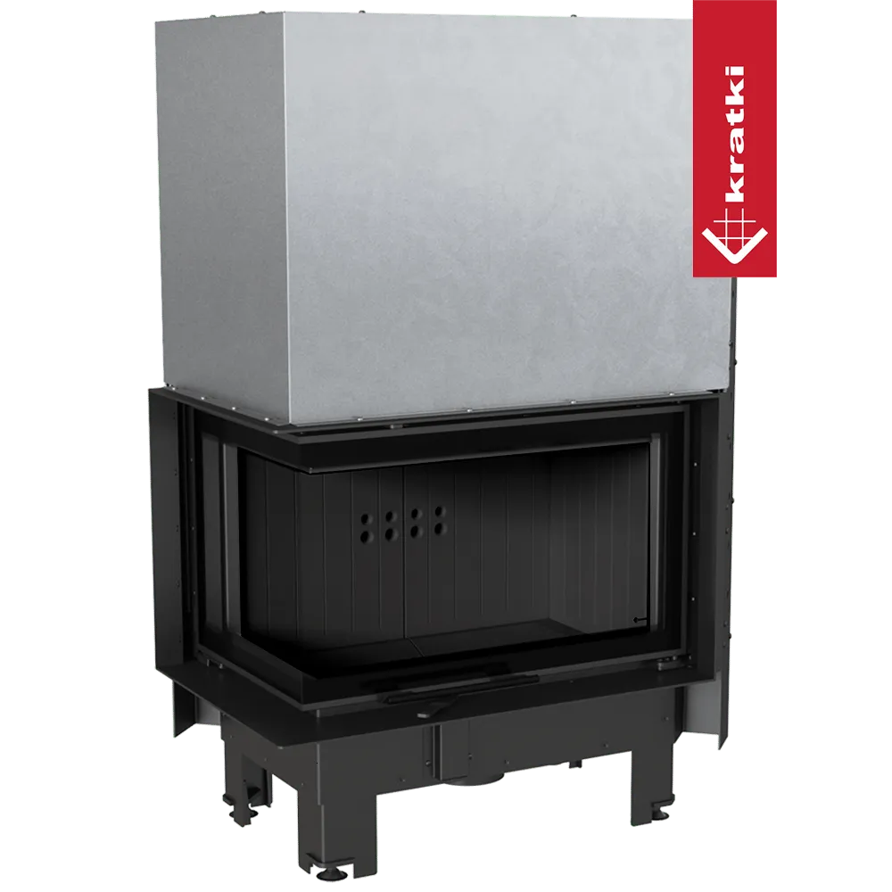 Moderne Kratki MBM Links inbouwhaard met strak design en groot glasoppervlak.