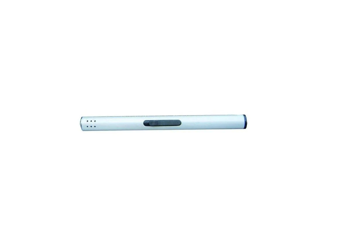 Witte Xaralyn bio-ethanol brander XXL met lip, cilindrische vorm met ventilatiegaatjes.