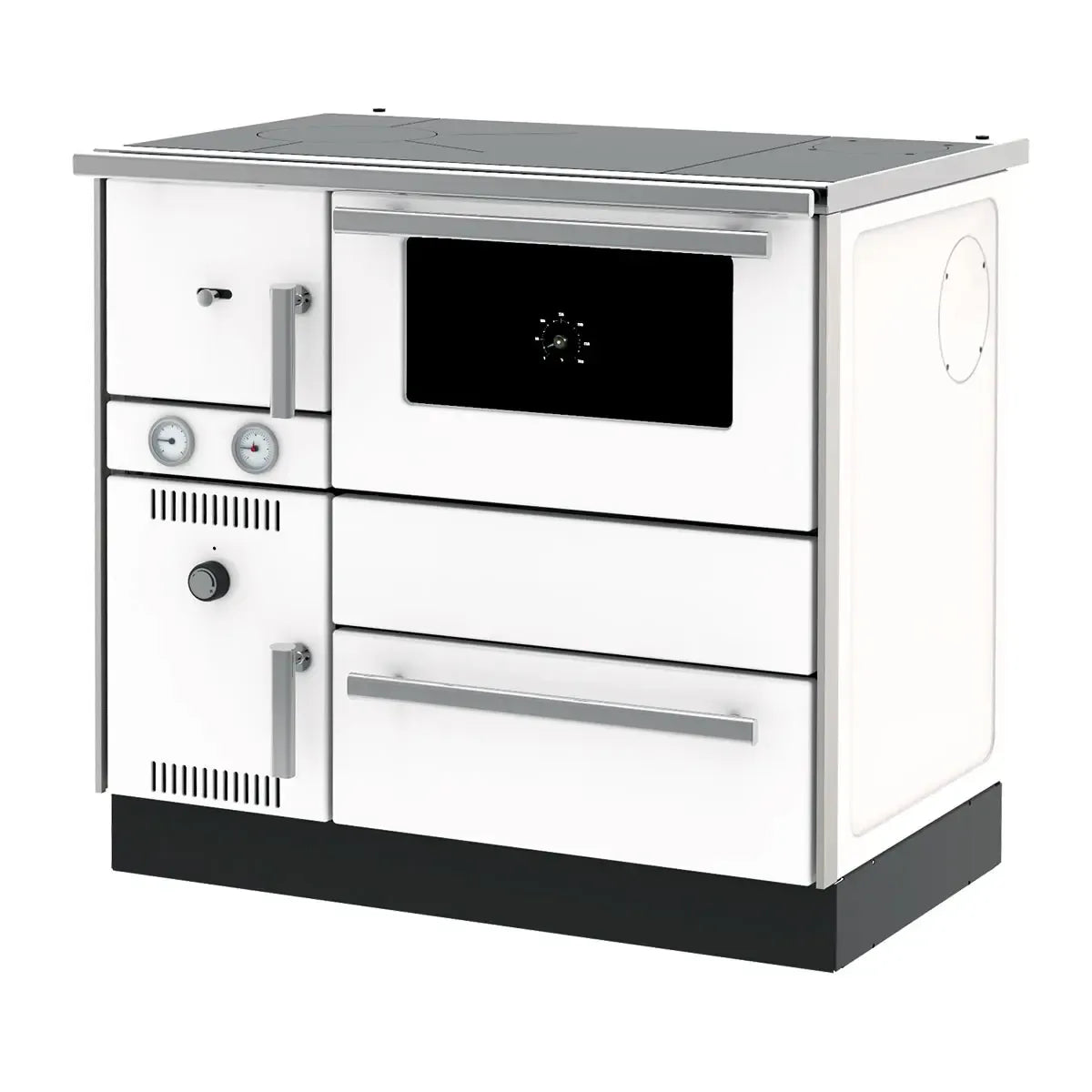 Wit fornuis met oven en kookplaat, Alfa Plam Alfa Term 20.