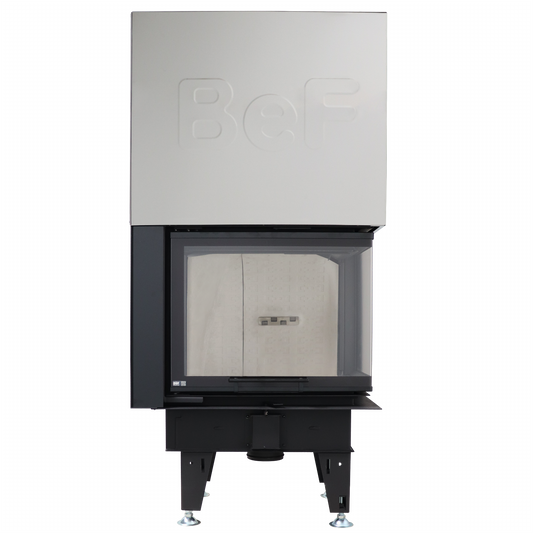 BeF Therm V 7 CP haard met witte mantel en glazen deur