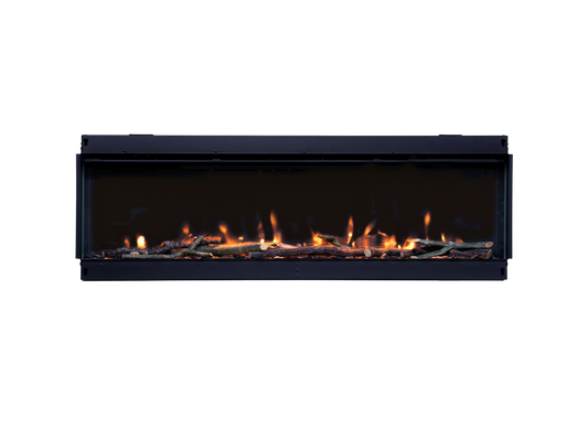 Charlton & Jenrick i-1100e Slim in zwarte inbouwhaard met vlammen