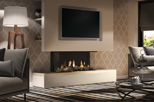 DRU Global 100 Triple BF gashaard in moderne woonkamer