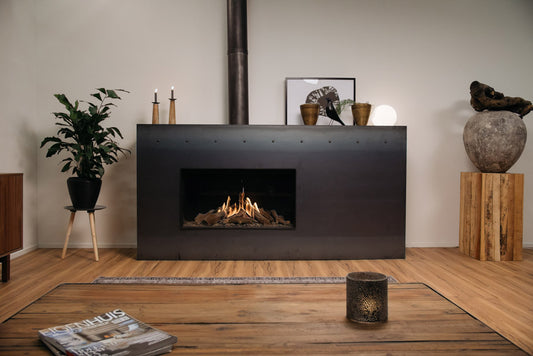 Faber Matrix 1050/500 I Front ingebouwd in moderne woonkamer