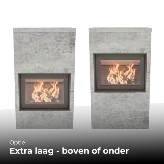 Altech Max Core W in lage uitvoering, twee varianten met haardvuur