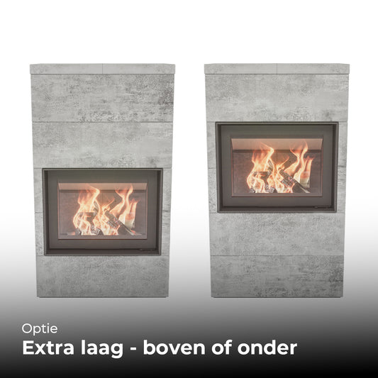 Altech Max Core W in lage uitvoering, twee varianten met haardvuur