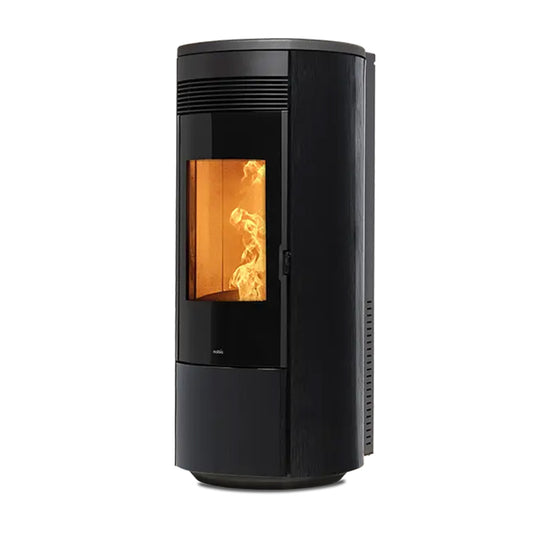 Nobis A13 Round Glass pelletkachel met vlammen