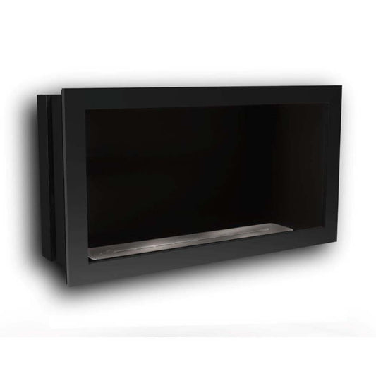 Icon Fires Slimline Firebox 1100 met Slimline 800 brander, zwart inzetmodel
