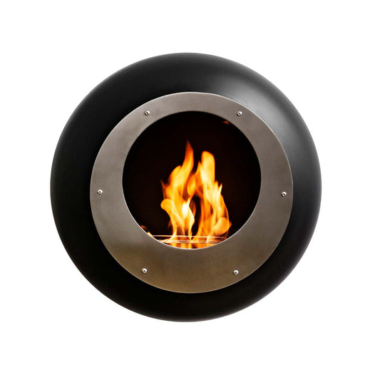 Cocoon Fires Vellum zwart met zichtbare vlammen
