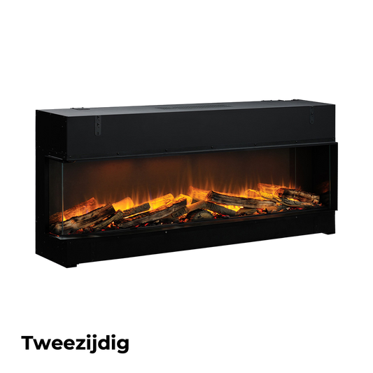 Dimplex Vivente Plus 150 elektrische haard met zijruit en vlammend houtdecor