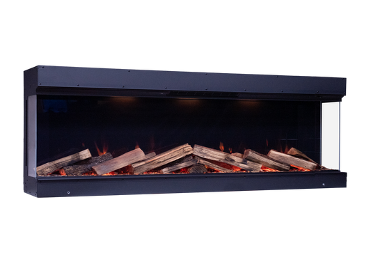 Element4 Elite 180 E Supreme wandhaard met houtblokken en vlammen
