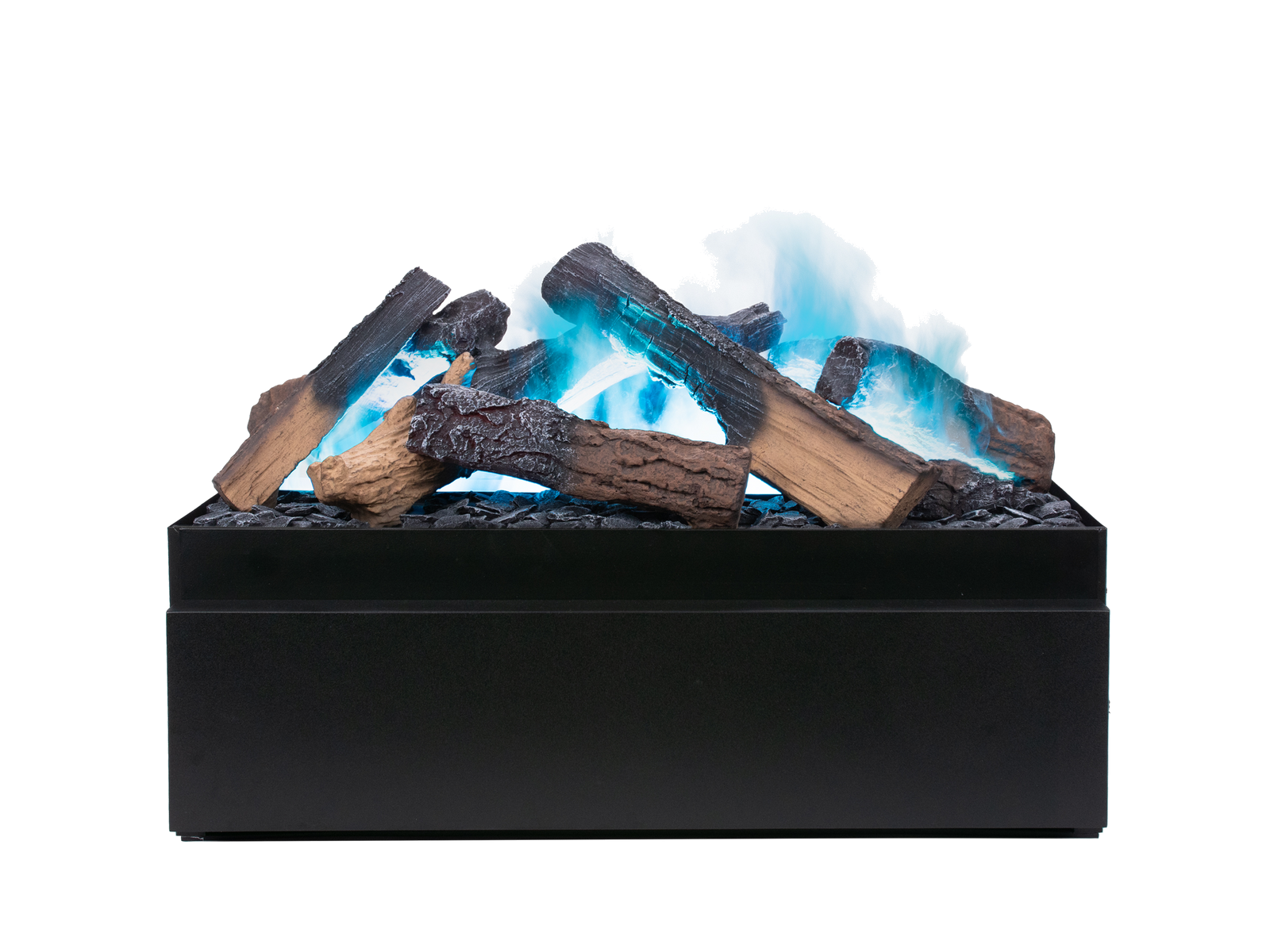 Dimplex Juneau Multi Colour elektrische haard met houtblokken en blauwe vlammen