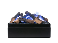 Dimplex Juneau Multi Colour elektrische haard met blauw gloeiende houtblokken