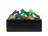 Dimplex Juneau Multi Colour elektrische haard met groene vlammen en houtblokken