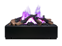Dimplex Juneau Multi Colour XL elektrische haard met paarse vlammen en houtblokken