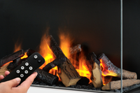 Dimplex Juneau Multi Colour elektrische haard met vlammen, houtblokken en afstandsbediening
