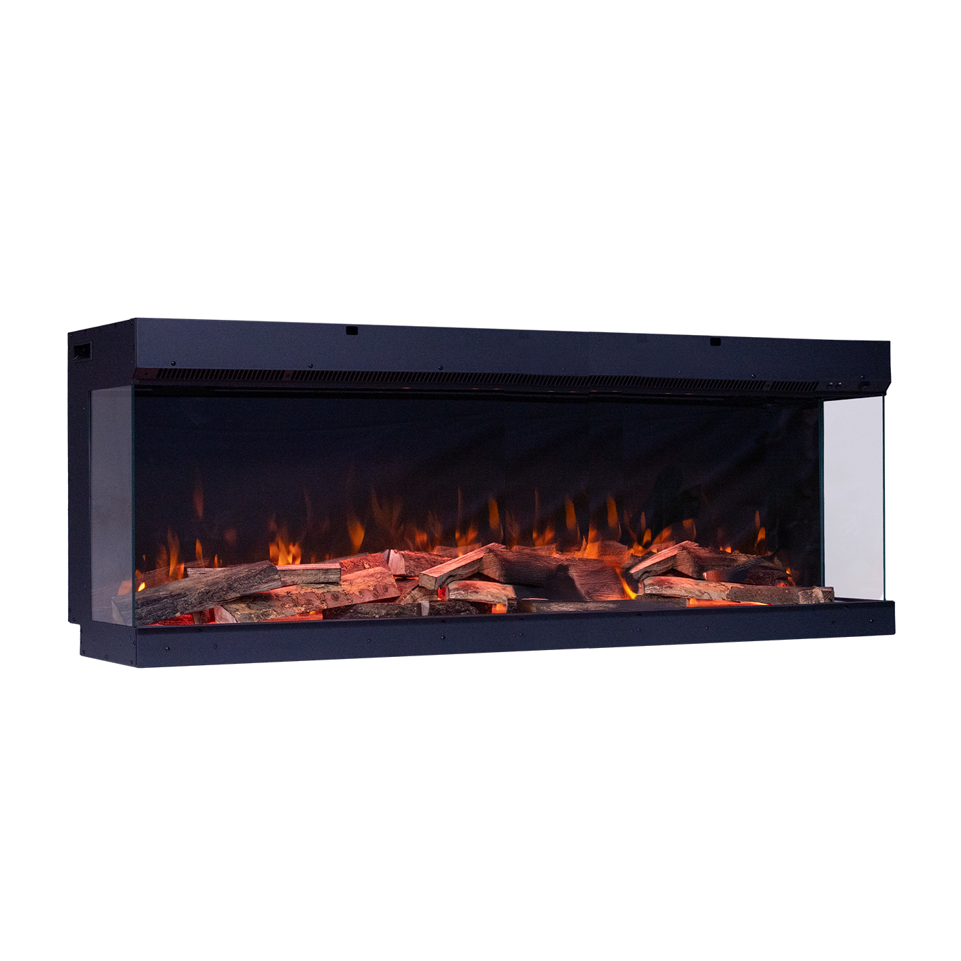 Fair Fires Tru Vizion Pano X 1500 elektrische haard met vlammen en houtblokken