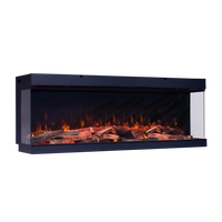 Fair Fires Tru Vizion Pano X 1500 elektrische haard met vlammen en houtblokken
