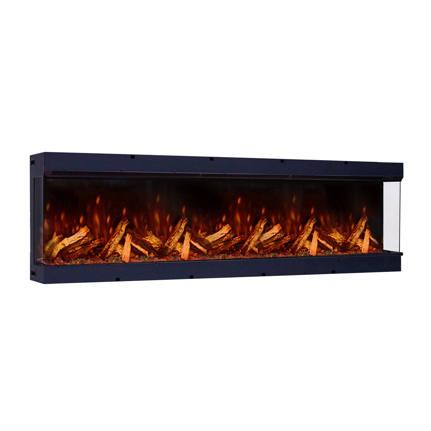 Fair Fires Tru Vizion Pano X 2000 elektrische haard met vlammen en houtblokken