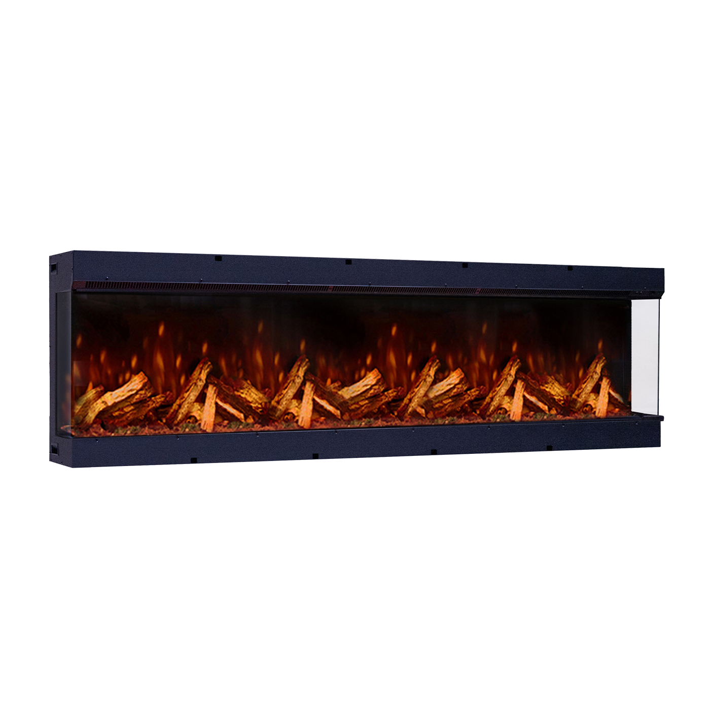 Fair Fires Tru Vizion Pano X 2000 elektrische haard met vlammen en houtblokken