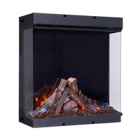 Fair Fires Tru Vizion Pano S 700 elektrische haard met houtvlammen