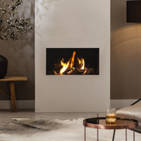 Trimline Fires 73 Front in moderne woonkamer met brandend vuur