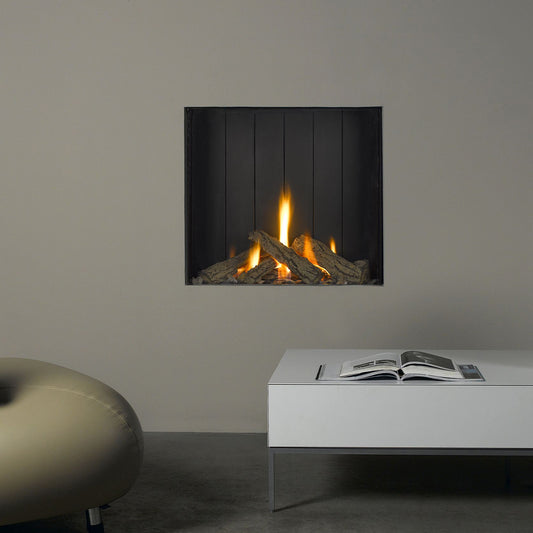 Trimline Fires 73H Front in moderne woonkamer met ingebouwde haard
