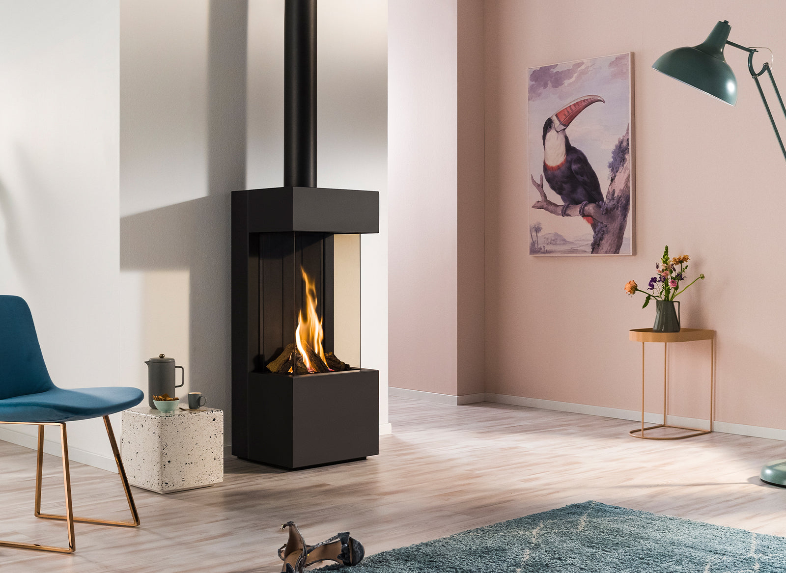 Trimline Fires Quartz gashaard in moderne woonkamer