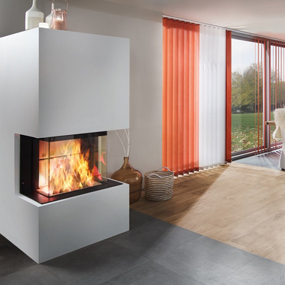 Spartherm Premium Triple 60x38x50 brandende haard in moderne woonkamer