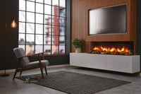 Charlton & Jenrick Polaris 1600 mm elektrische haard in moderne woonkamer