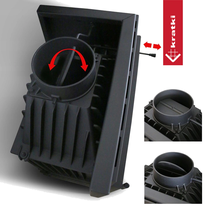 Kratki Maja met ronde luchtregelaar en ventilatieschuif