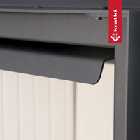 Kratki MBA close-up van metalen rand en klep