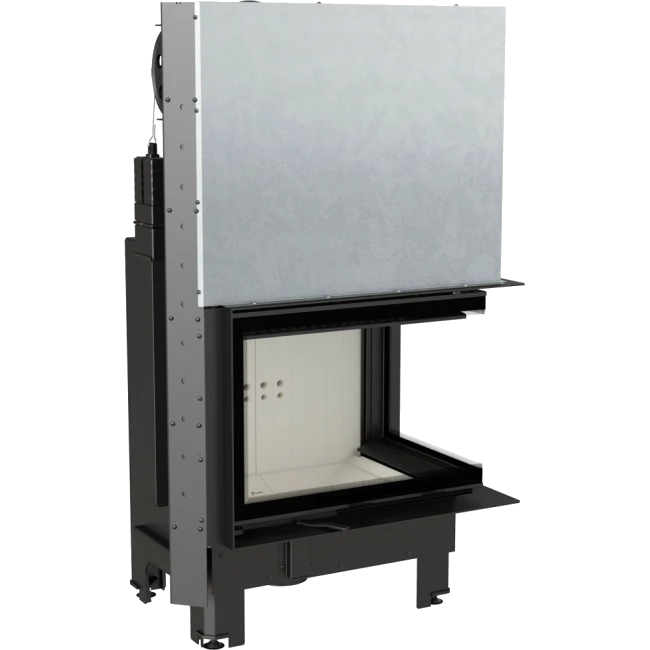 Kratki MBZ inbouwhaard met open front en metalen omkasting