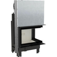 Kratki MBZ inbouwhaard met open front en metalen omkasting