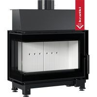 Kratki Simple S inzethaard met zwart frame en glazen ruit