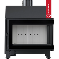 Kratki Simple S inbouwhaard met zwart front en glazen deur