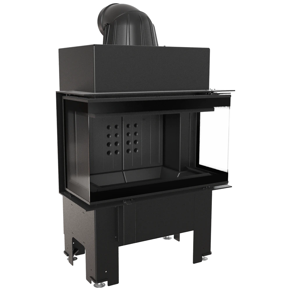 Kratki NBC 680/280 inbouwhaard met zwart metalen front