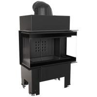 Kratki NBC 680/280 inbouwhaard met zwart metalen front