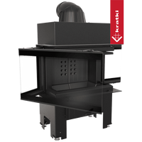 Kratki NBC 680/280 inbouwhaard met zwart stalen frame